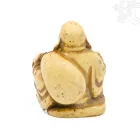 Nevető Buddha szobor rezin csont színű – 4 cm