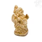 Nevető  Buddha szobor rezin csont színű – 4 cm