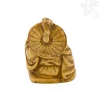 Nevető Buddha szobor rezin csont színű – 4 cm