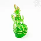 Zöld Tara rezin szobor - 13 cm