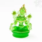 Zöld Tara rezin szobor - 13 cm