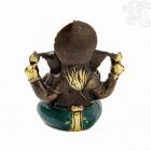 Ganesha réz szobor patina díszítéssel – 9 cm