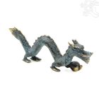 Sárkány réz szobor, patina díszítéssel - 12 cm