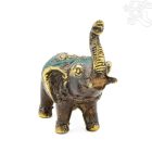 Elefánt réz szobor patina díszítéssel – 8 cm
