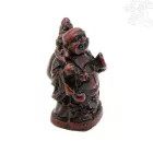 Nevető Buddha szobor rezin vörös – 4 cm