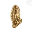 Buddha Shakyamuni csont színű rezin szobor - 5 cm