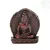 Buddha Shakyamuni vörös színű rezin szobor - 5 cm