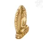Amitabha Buddha szobor rezin csont színű - 5 cm