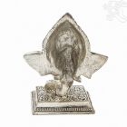 Ganesha fej fém szobor – 12 cm