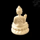 Tanító Buddha fehér rezin szobor – 9 cm