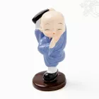 Kungfuzó szerzetes rezin szobor – 6,5 cm