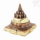 Meru csakra (Sri yantra) réz szobor – 10 cm