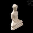 Amitabha Buddha fehér rezin szobor - 7,5 cm