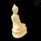 Shakyamuni Buddha fehér rezin szobor - 13 cm
