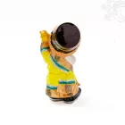Kézzel festett hagyományos ruhás rezin figura – 12,5 cm