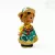 Kézzel festett, hagyományos ruhás rezin figura – 12,5 cm