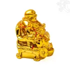 Nevető Buddha rezin szobor szerencsepénzzel - 7,5 cm