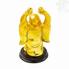Álló Nevető Buddha rezin szobor - 12 cm