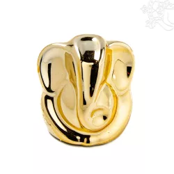 Ganesha arany színű rezin szobor - 5,5 cm
