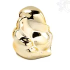 Ganesha arany színű rezin szobor - 9 cm