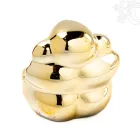 Ganesha arany színű rezin szobor - 9 cm
