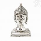 Buddha fej szobor, fémből készült – 10 cm