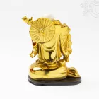 Szerencsepénzt hozó Nevető Buddha rezin szobor - 18 cm