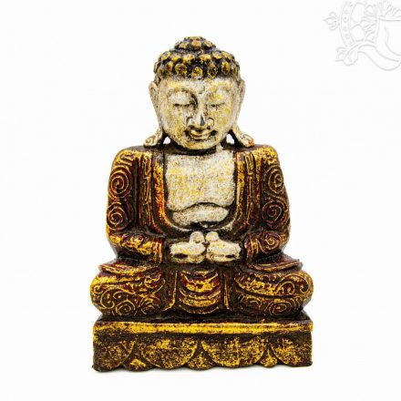Amitabha Buddha fa faragott szobor - 26 cm