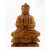 Imádkozó Buddha fa faragott szobor - 42 cm