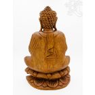 Imádkozó Buddha fa faragott szobor - 42 cm