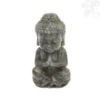 Labradorit kő imádkozó Buddha szobor - 9–10 cm