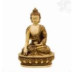 Buddha Shakyamuni csont színű rezin szobor - 28 cm