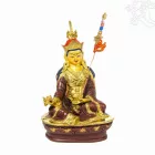 Guru Rinpoche, félig aranyozott szobor - 21 cm