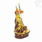 Guru Rinpoche, félig aranyozott szobor - 21 cm