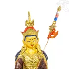 Guru Rinpoche, félig aranyozott szobor - 21 cm