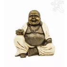 Nevető Buddha színes rezin szobor - 16 cm