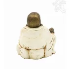 Nevető Buddha színes rezin szobor - 16 cm