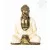 Amitabha Buddha színes rezin szobor - 24 cm