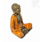 Amitabha Buddha színes rezin szobor - 24 cm