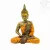 Amitabha Buddha színes rezin szobor - 29 cm