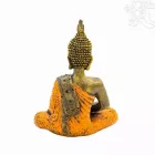 Amitabha Buddha színes rezin szobor - 29 cm