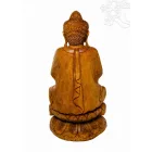 Imádkozó Buddha különleges, kézzel faragott fa szobor – 105 cm