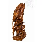 Haragvó, védelmező Ganesha különleges, kézzel faragott fa szobor – 120 cm