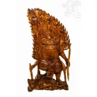 Haragvó, védelmező Ganesha különleges, kézzel faragott fa szobor – 120 cm