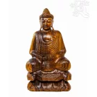 Amitabha Buddha különleges, kézzel faragott fa szobor – 80 cm