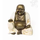 Nevető Buddha színes rezin szobor - 23 cm