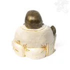 Nevető Buddha színes rezin szobor - 23 cm
