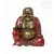 Nevető Buddha színes rezin szobor - 23 cm