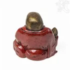 Nevető Buddha színes rezin szobor - 23 cm