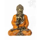 Tanító Buddha színes rezin szobor – 26 cm